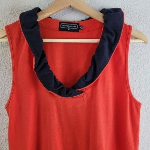 Duffield Lane ruffled collared sleeveless dress Size Small - Picture 1 of 6